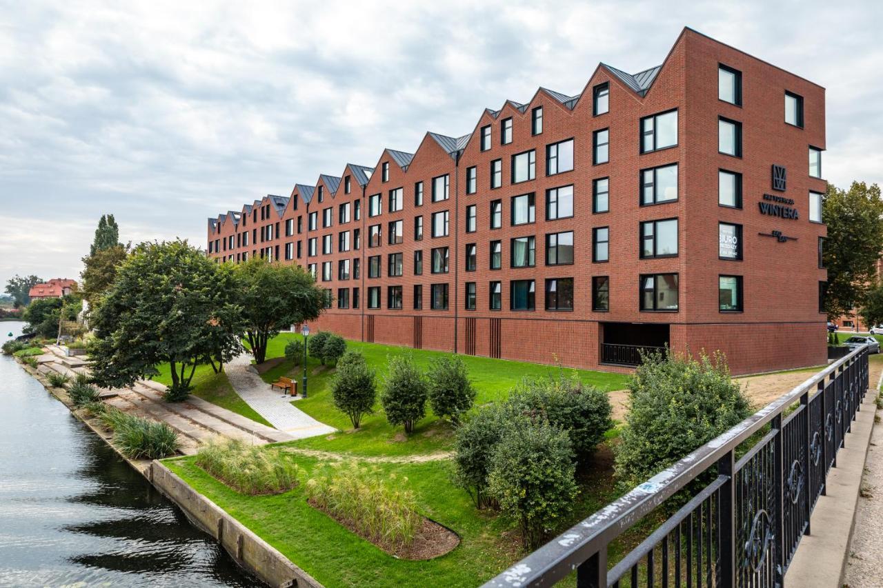 Pobookowane River View Apartments Gdańsk Exteriör bild