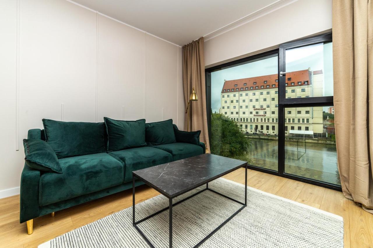 Pobookowane River View Apartments Gdańsk Exteriör bild